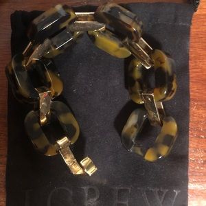 J. Crew Tortoiseshell link bracelet